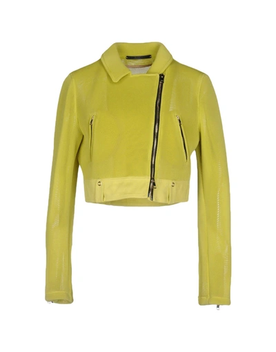 Atos Lombardini Jacket In Acid Green