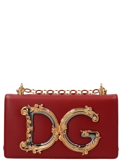 Dolce & Gabbana Dg Girl Crossbody Bags Red