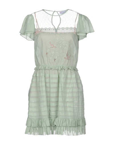 Red Valentino Short Dresses In Green