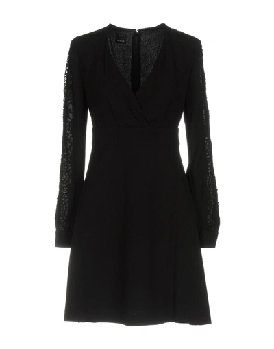 Pinko Short Dress In Black