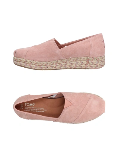 Toms Espadrilles In Pale Pink