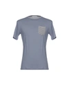 Daniele Alessandrini T-shirts In Slate Blue