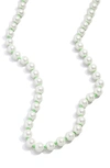 Baublebar Juliet Imitation Pearl Beaded Necklace, 16 In Green