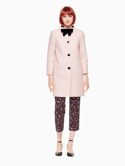 Kate spade bow tweed coat