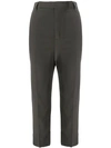Rick Owens Easy Astaire Trousers In Green