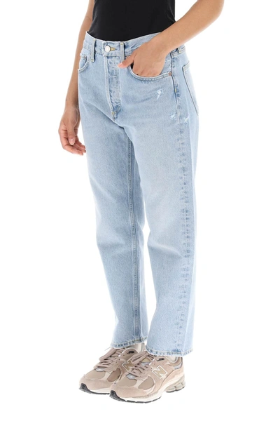 Agolde 'parker' Jeans With Light Wash In Light Blue