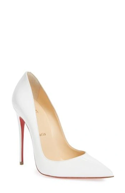 Christian Louboutin 'so Kate' Pointy Toe Pump In Latte