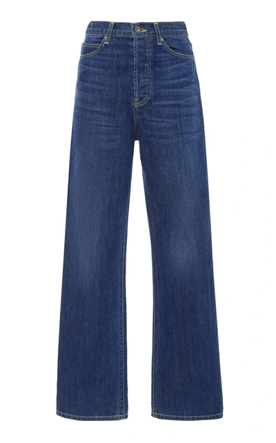 Eve Denim Juliette High-rise Straight-leg Jeans In Medium Wash