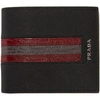 Prada Black Saffiano Leather Logo Wallet