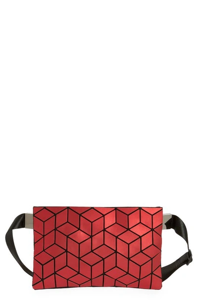 Patrizia Luca Geometric Belt Bag In Matte Red ModeSens