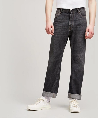 Acne Studios Land Used Black Jeans ModeSens
