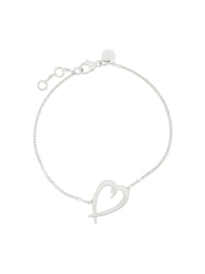 Shaun Leane Sterling Silver Signature Heart Bracelet In Metallic