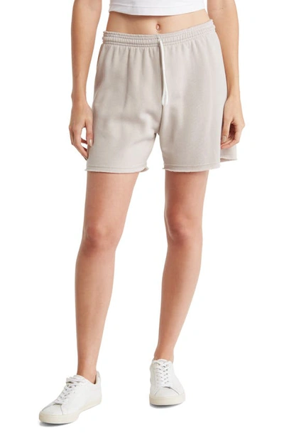 Bella+canvas Cutoff Sweat Shorts In Cool Grey