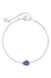 Effy Sterling Silver Semiprecious Stone Bracelet In Purple
