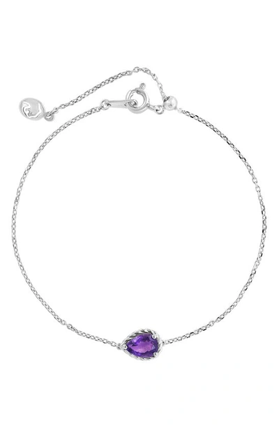 Effy Sterling Silver Semiprecious Stone Bracelet In Purple