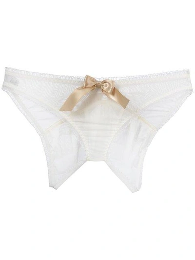 Lascivious 'kitty' Ouvert Brief In White