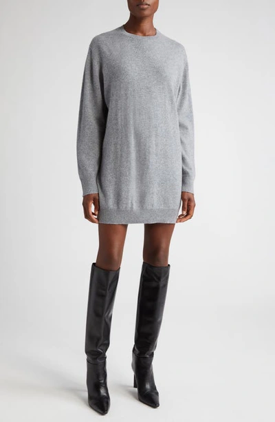 Nili Lotan Cashmere Sweater In Light Grey Melange