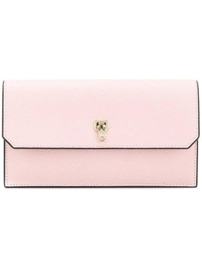 Valextra Removable Cardholder Wallet - Pink