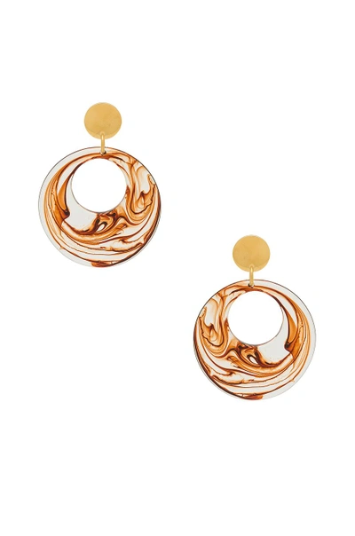Amber Sceats Matrix Earrings In Orange