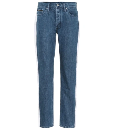 Calvin Klein Jeans Est.1978 High-waisted Taped Jeans In Blue
