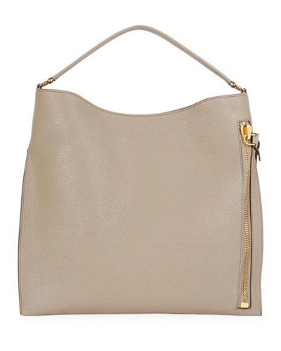 Tom Ford Large Alix Tote Bag In Taupe