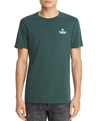 Reigning Champ Logo Short Sleeve Tee In Court Green/ White