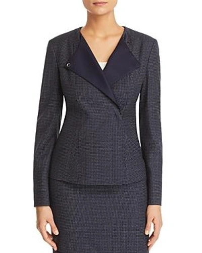 Hugo Boss Jutali Contrast-lapel Blazer - 100% Exclusive In Navy Multi