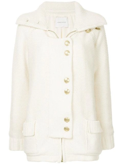 Pierre Balmain Decorative Button Cardigan Coat