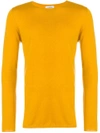 Laneus Fine Knit Sweater - Orange In Yellow & Orange