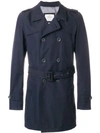 Herno Mid-length Trench Coat - Blue