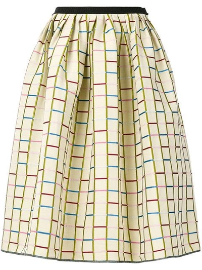 Antonio Marras Patterned Full Midi Skirt In Neutrals