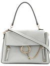 Chloé Faye Day Medium Bag In Grey