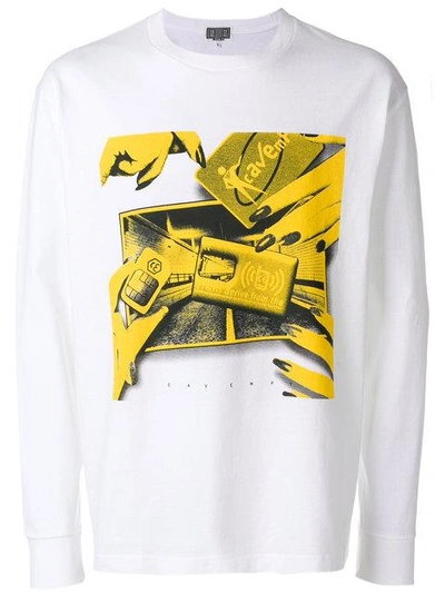Cav Empt Graphic Print Sweatshirt In White