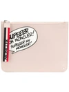 Moncler Comic Clutch In Pink