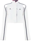 Haider Ackermann Cropped Cut Out Detail Jacket In White