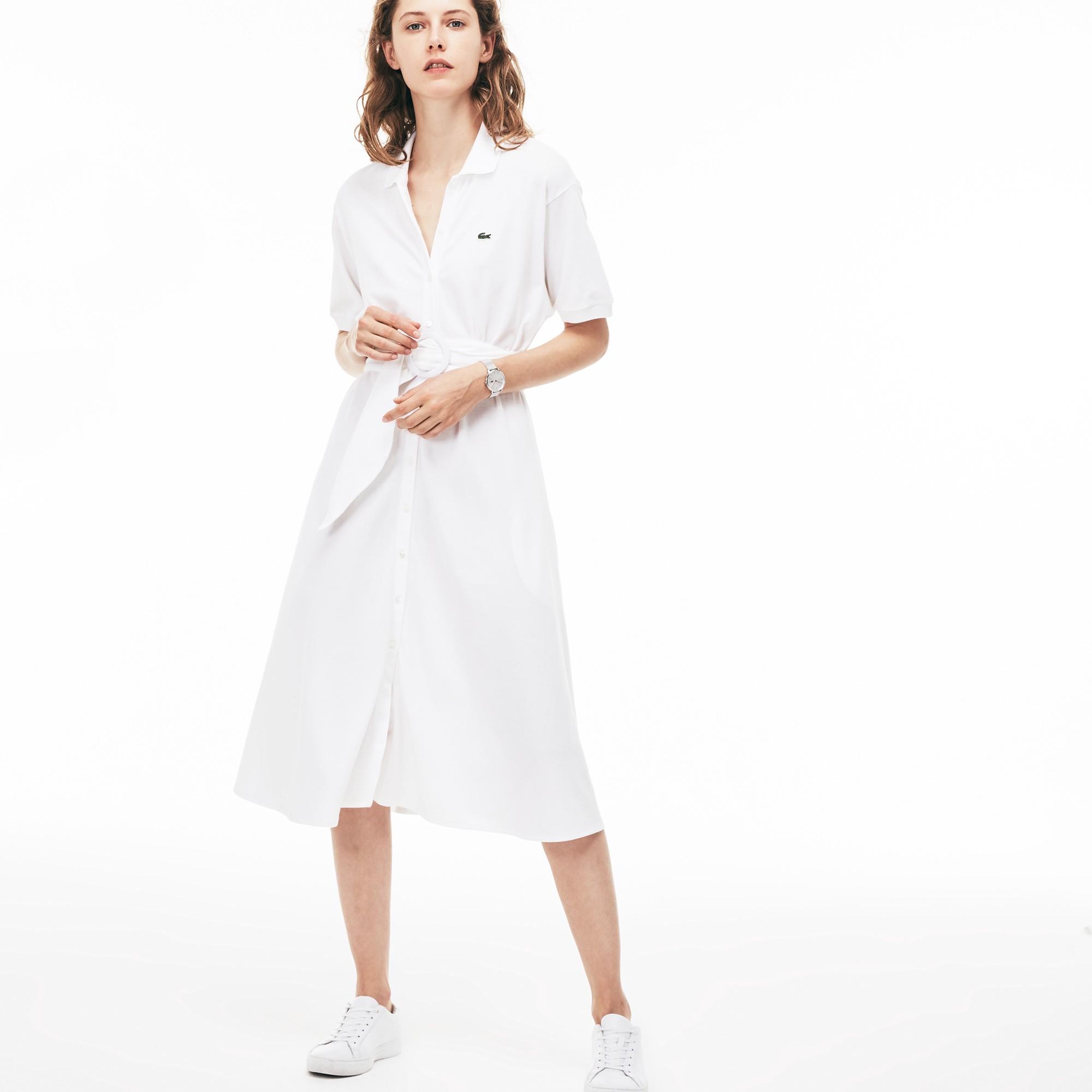 Lacoste Women's Soft Cotton Polo Dress 