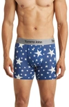 Tommy John Second Skin 4-inch Boxer Briefs In Bright White Stars