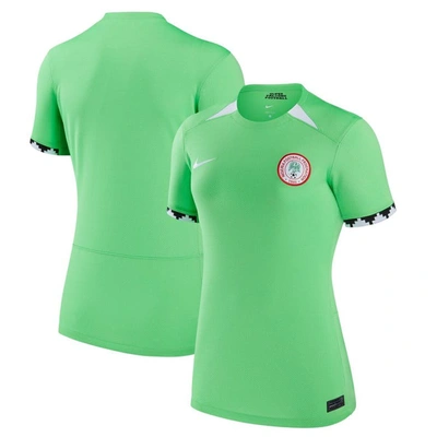 Nike Nigeria 2023 Stadium Home  Women's Dri-fit Soccer Jersey In Green