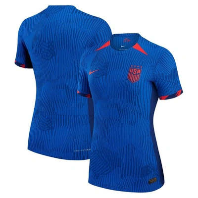 Nike U.s. 2023 Match Away  Women's Dri-fit Adv Soccer Jersey In Blue
