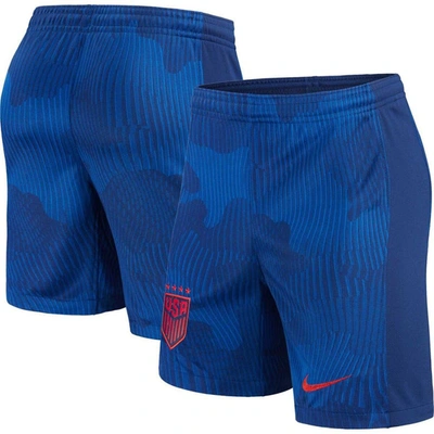 Nike U.s. 2022/23 Stadium Away  Women's Dri-fit Soccer Shorts In Blue