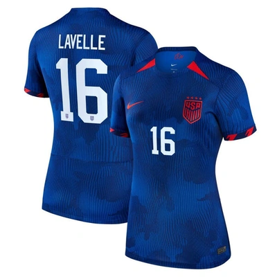 Nike Rose Lavelle Uswnt 2023 Stadium Away  Women's Dri-fit Soccer Jersey In Blue