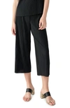 Sanctuary Plisse Pull On Culottes In Black