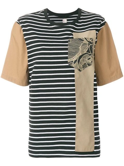 Antonio Marras Blocked Print T-shirt In Black