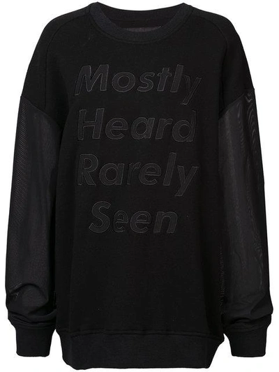 Mostly Heard Rarely Seen A Strange Day Sweatshirt In Black