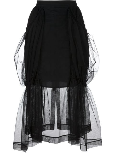 Simone Rocha Sheer Layer Skirt | ModeSens