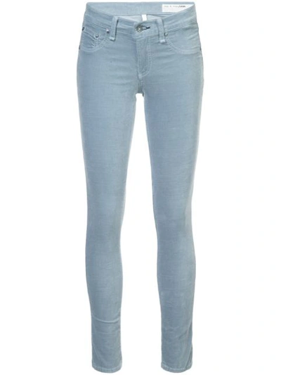 Rag & Bone /jean High Rise Ankle Straight In Nelly In Blue