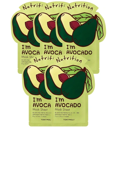 Tonymoly I'm Avocado Sheet Mask 5 Pack In N,a
