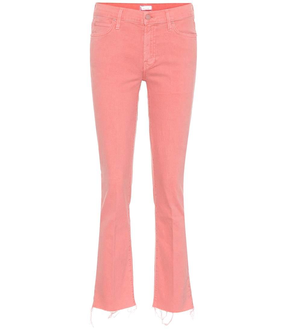 Mother The Rascal Ankle Snippet Jeans In Pink | ModeSens