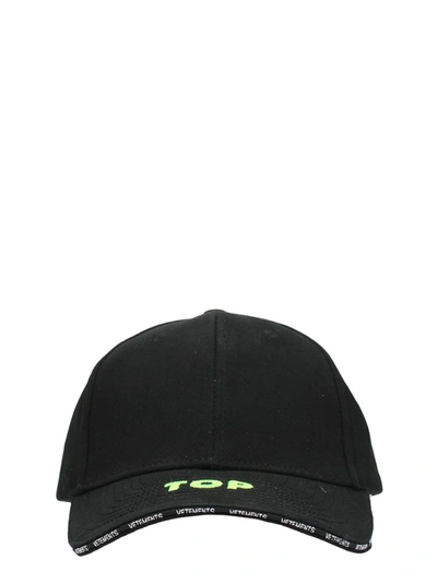 欲しいの Vetements ModeSens | Cap Cotton Black Top 帽子