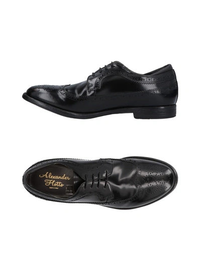 Alexander Hotto Laced Shoes In Black